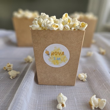 Popcornbägare & Stickers, bi