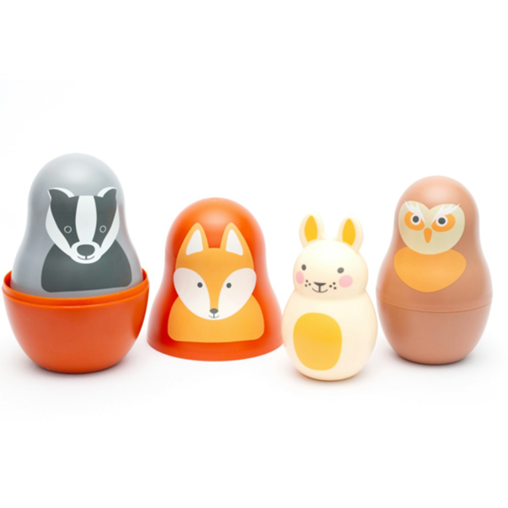 Doppresent pojke - Woodlies Fox och Rosa & Bo Woodland