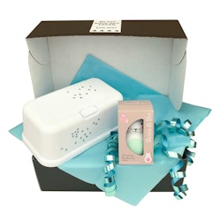 Doppresent pojke - Funkybox Vit & Kaninskallra Mint