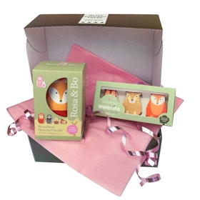 Doppresent flicka Woodlies Fox och Rosa & Bo Woodland