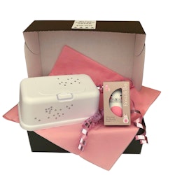 Doppresent flicka Funkybox Vit & Kaninskallra Rosa