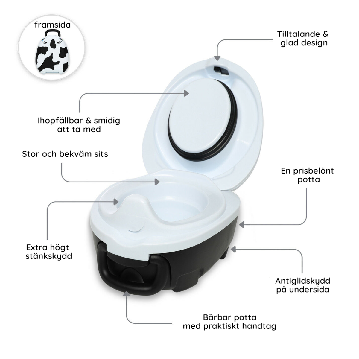 Doppresent flicka - My Carry Potty, Toalettsits & Pall Ko