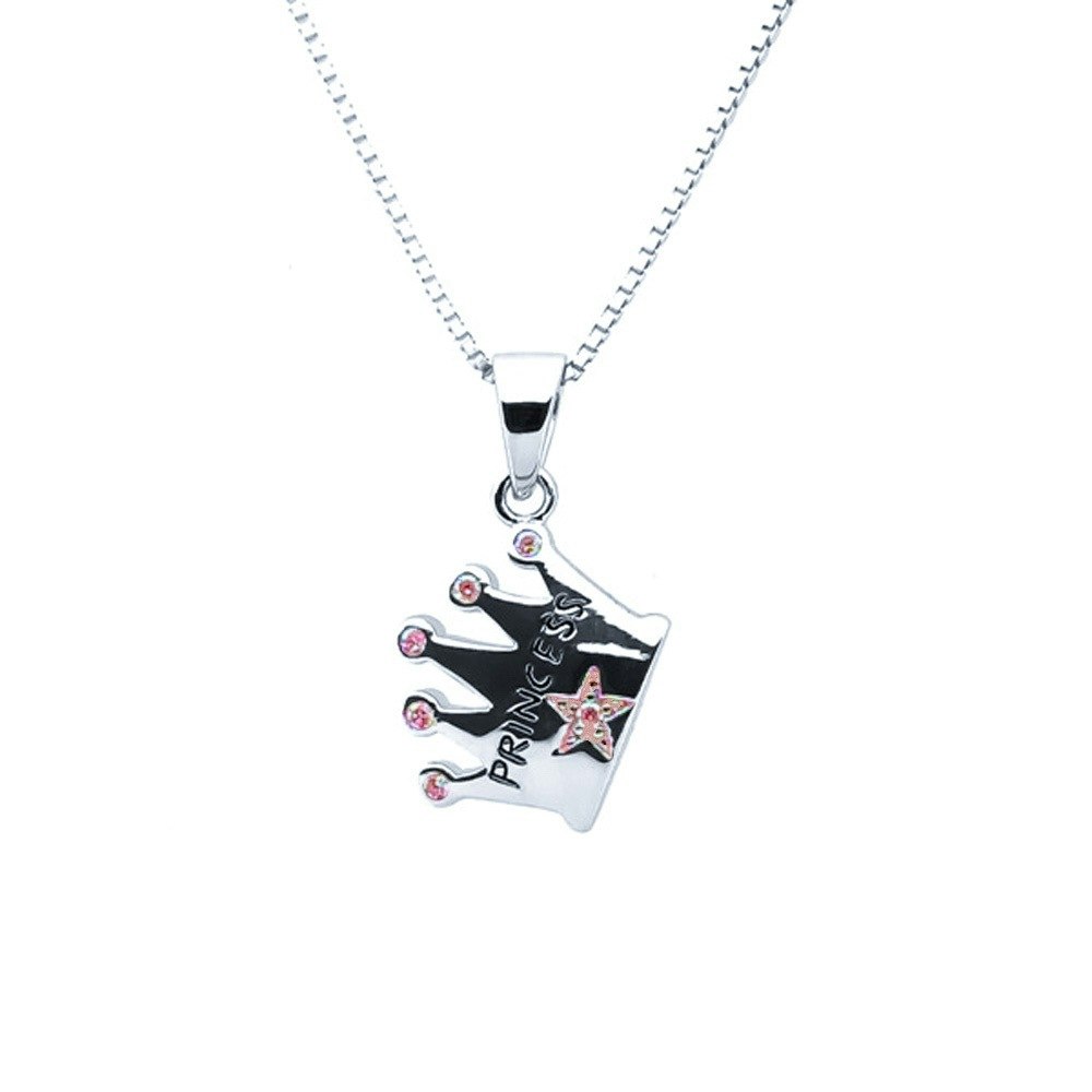 Doppresent flicka -  Silverhalsband PRINSESSA ROSA