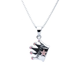 Doppresent flicka -  Silverhalsband PRINSESSA ROSA