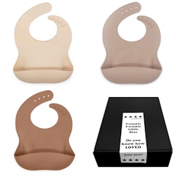 Doppresent flicka - Haklapp Beige, Kaki & Pecan