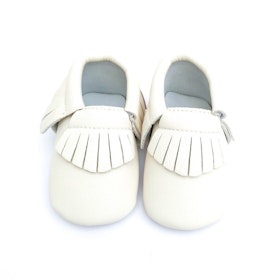 Doppresent flicka - Babyskor 6-12 mån CLASSIC Creme