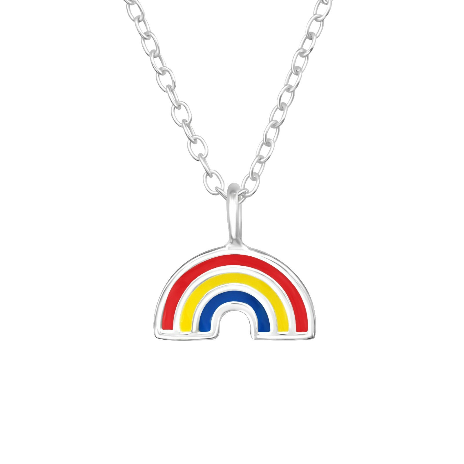 Doppresent pojke - Barnhalsband MINI - Regnbåge