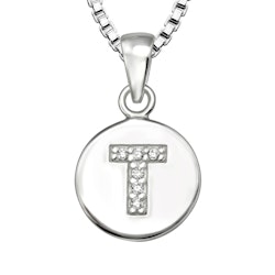 Doppresent pojke - Bokstavshalsband T i äkta 925 silver