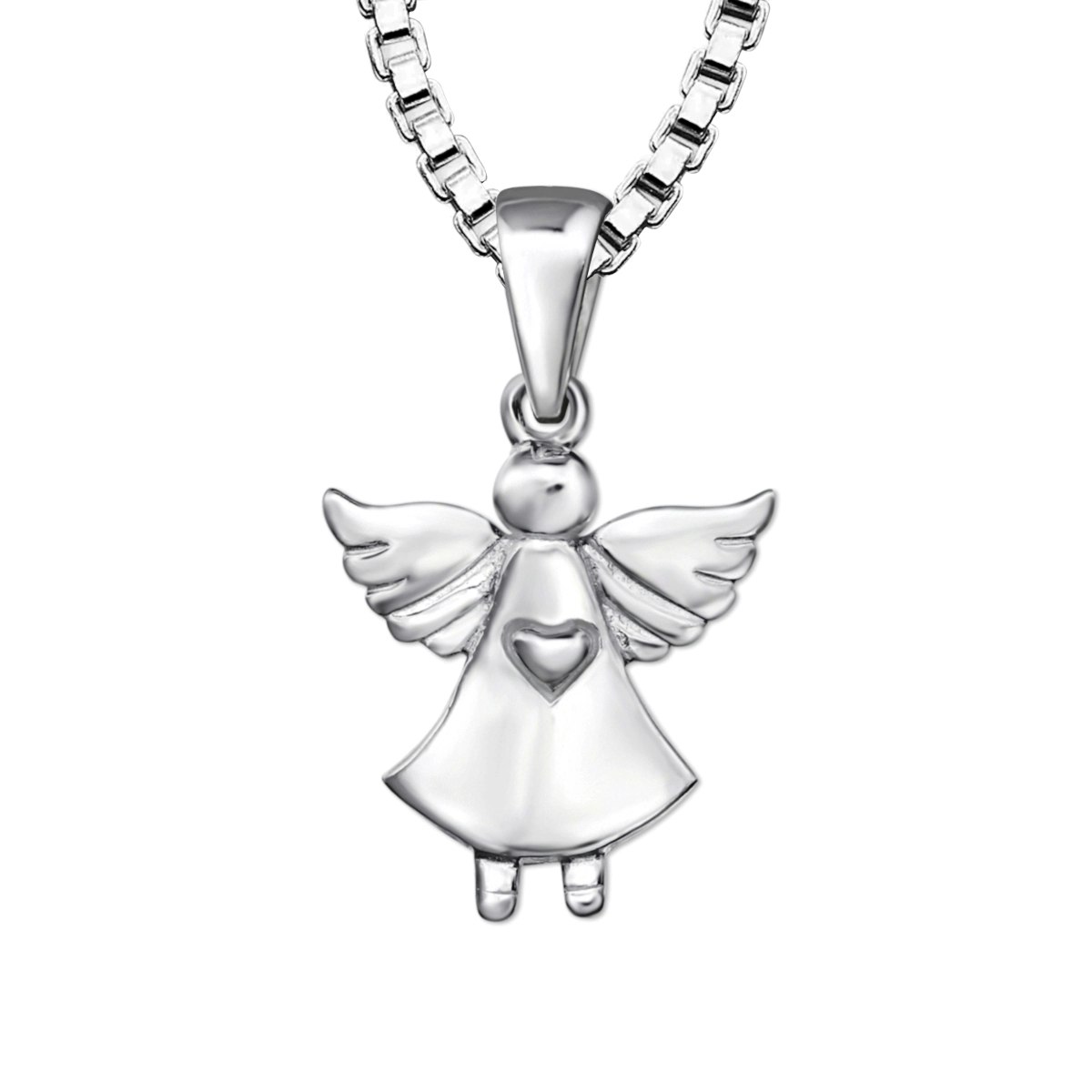 Doppresent flicka - dopsmycke Skyddsängel i äkta 925 sterling silver - söt dopgåva Ängel