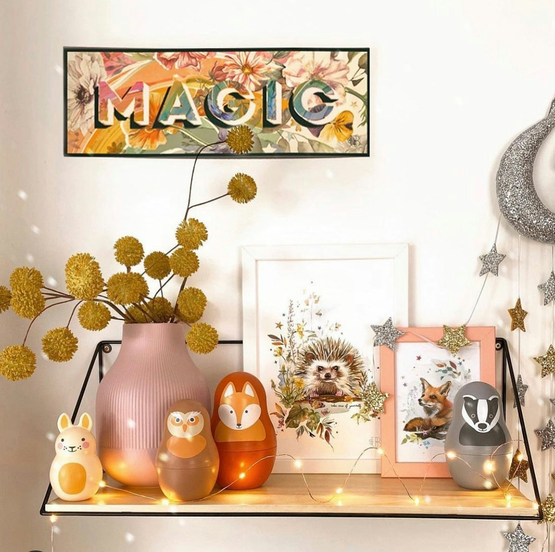 Rosa & Bo Woodland är även en fantastiskt fin inredningsdetalj