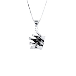 Doppresent kille - Silverhalsband prins i 925 äkta silver