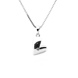 Silverhalsband Hjärta - Fin doppresent till flicka