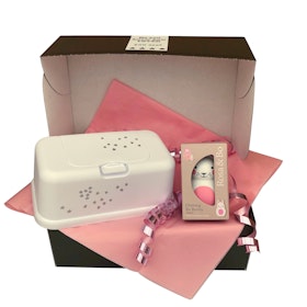 Presentask Funkybox Vit & Kaninskallra Rosa