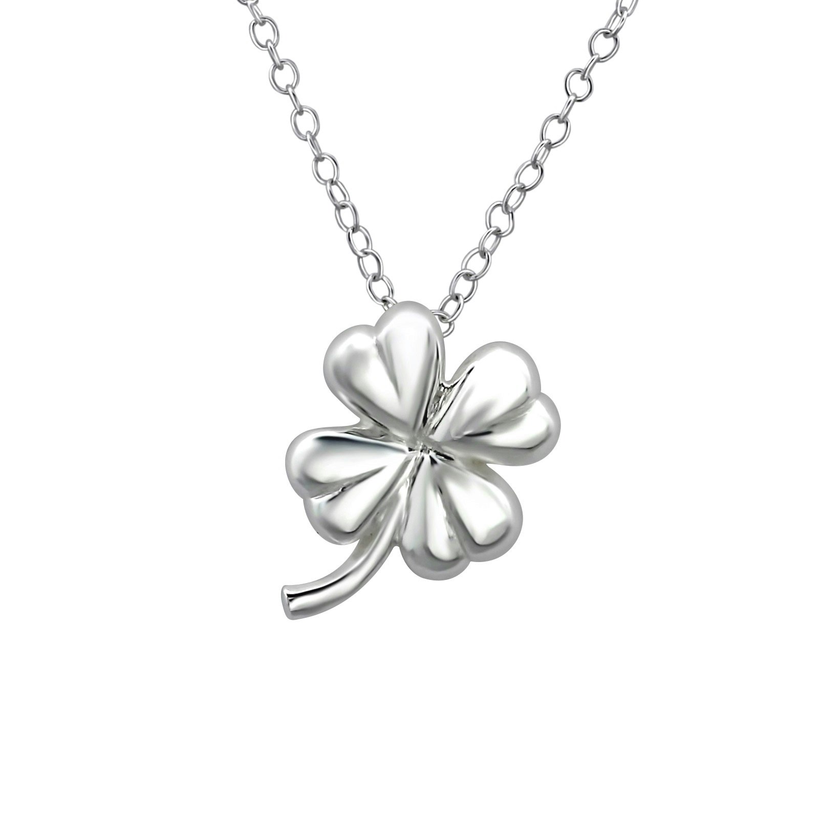Doppresent pojke - fint dopsmycke Fyrklöver - barnhalsband i äkta 925 sterling silver