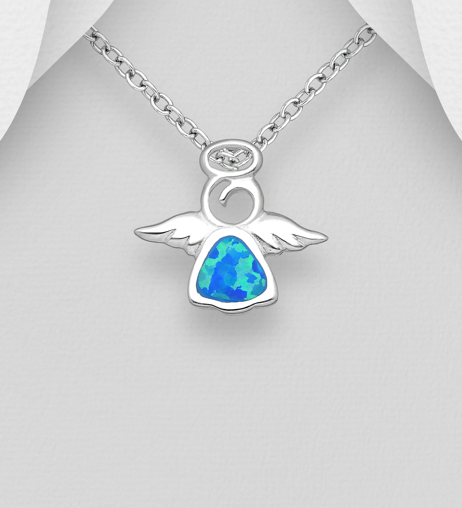 Dopsmycke pojke - Skyddsängel i rent 925 sterling silver