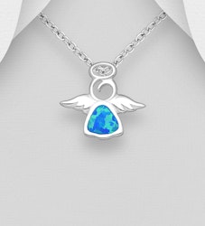 Dopsmycke pojke - Skyddsängel i rent 925 sterling silver