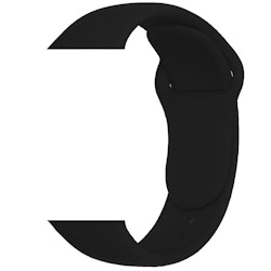 Armband i silikon som passar din Apple Watch, Svart