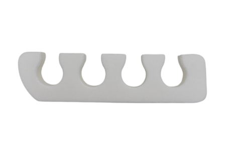 Toe Separator, Soft, EVA, White, 3 par