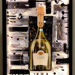 TATTINGER COMTE DE CHAMPAGNE -LEDLIGHT ART/SOLID GLASS