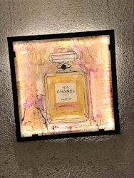 CHANEL NO5 - LEDLIGHT ART /SOLID GLASS
