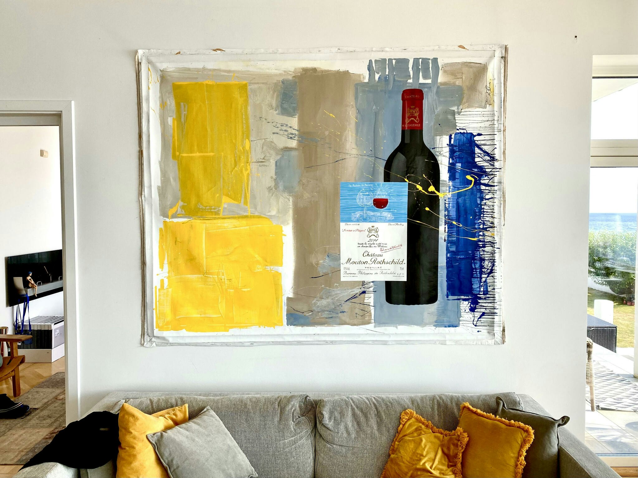 MOUTON ROTHSCHILD - ORIGINAL PAINTING ON CANVAS