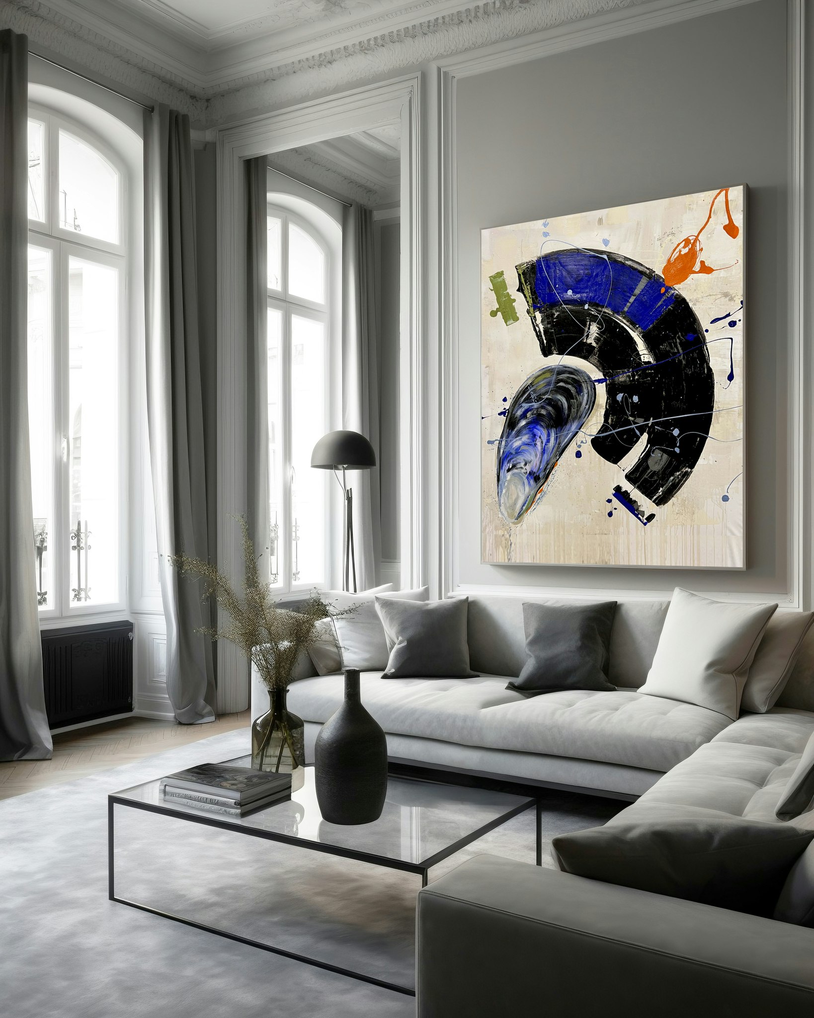 MOULE LOVE FROM THE SEA - ORIGINAL PAINTING ON CANVAS