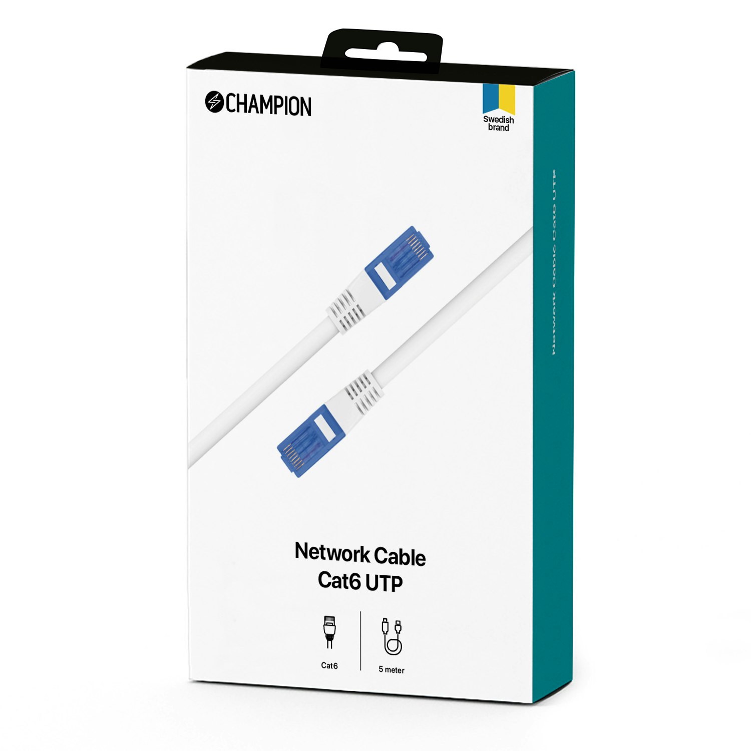 Champion CH4403 Nätverkskabel CAT6 UTP 3.0m