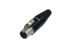 Rean RT4FC-B Tiny XLR 4-polig, hona, svart