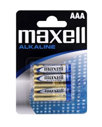 Maxell LR03 Alkaliska AAA-batterier 4-pack