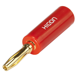 HICON HI-BM01-RED Högtalarkontakt, röd