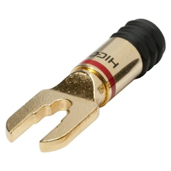 HiCon HI-CT05-RED 1-pol, metall-, skruv-typ hankontakt, guldpläterade kontakt(er), rak, max. 6 mm², gul