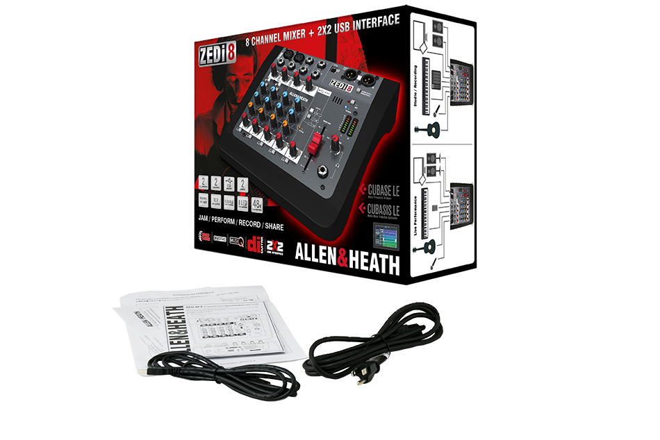 A&H ZEDi-8 Hybrid kompakt mixer, USB interface