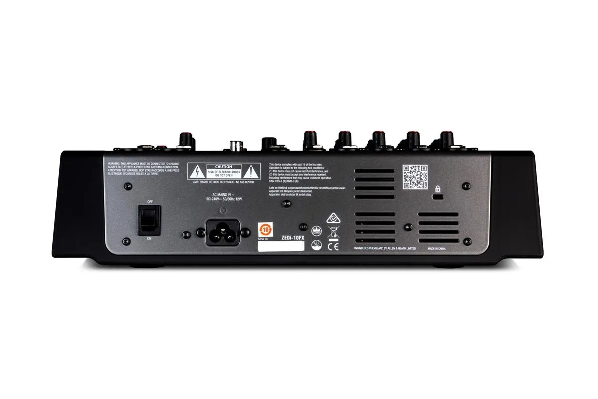 A&H ZEDi-10FX 10-Channel Live + USB Recording Mixer with FX