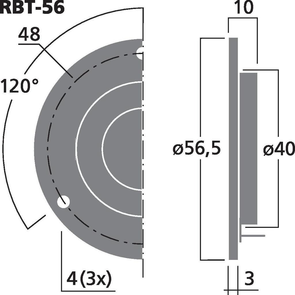 Monacor RBT-56 Banddiskant