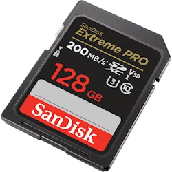 SANDISK SDXC Extreme Pro 128GB 200MB/s UHS-I C10 V30 U3