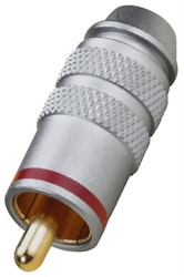 Monacor  T-711G/RT RCA, Max Ø6mm kabel röd