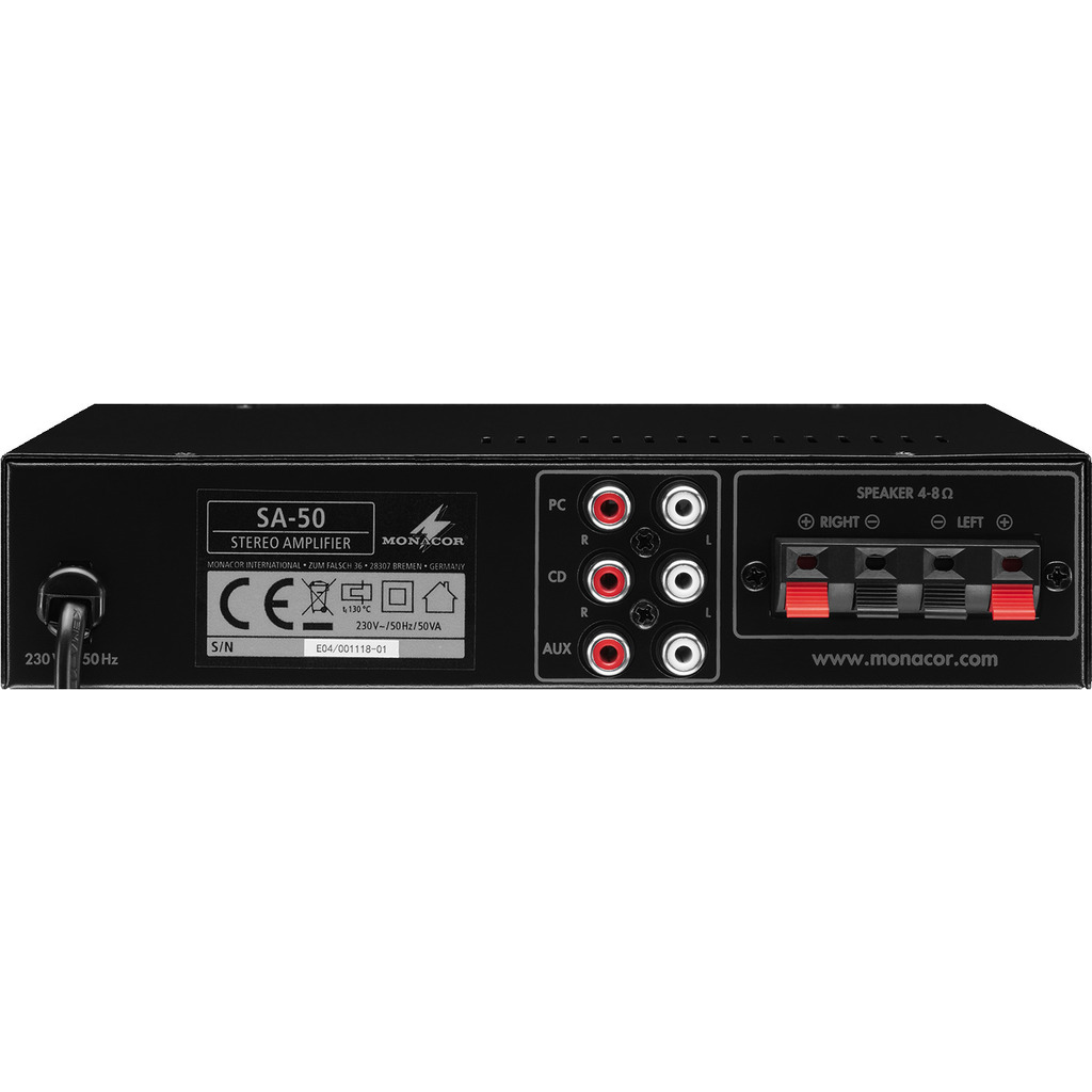 Monacor SA-50 Förstärkare 2x25Wmax