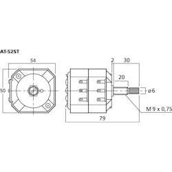 Monacor AT-52ST L-Pad stereo