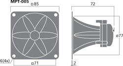 Monacor MPT-005 Piezohorn