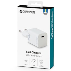 Champion 94601CH Laddare 30W PD Vit