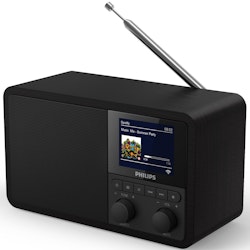 Philips TAPR802 DAB+/Internet/FM Radio Spotify Connect Svart