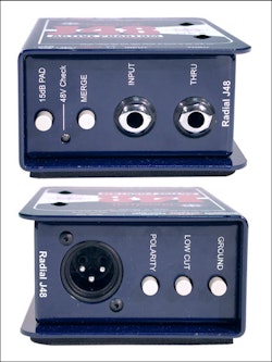Radial J48 Phantom Powered Active Direct Box