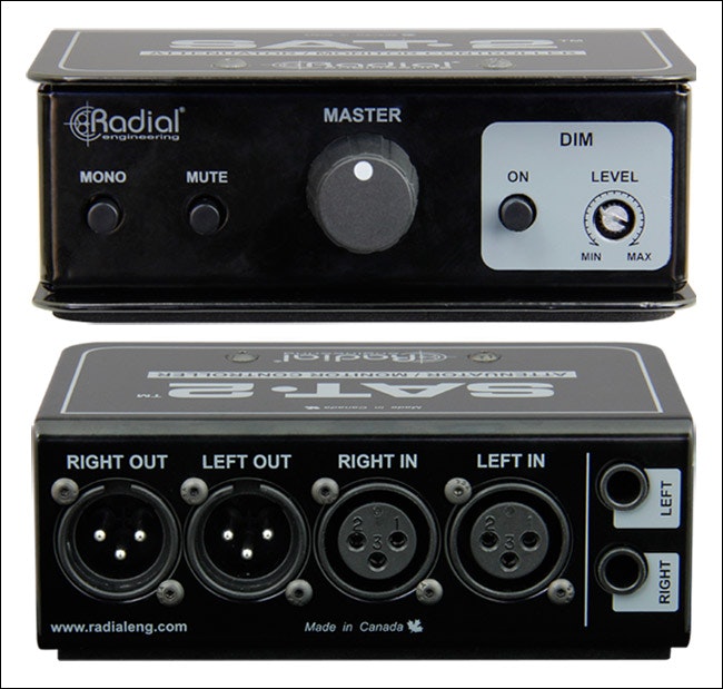 Radial SAT2 Passive 2 ch balanced stereo attenuator