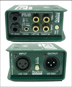Radial PROAV1 Radial Mono Passive Multimedia Direct Box