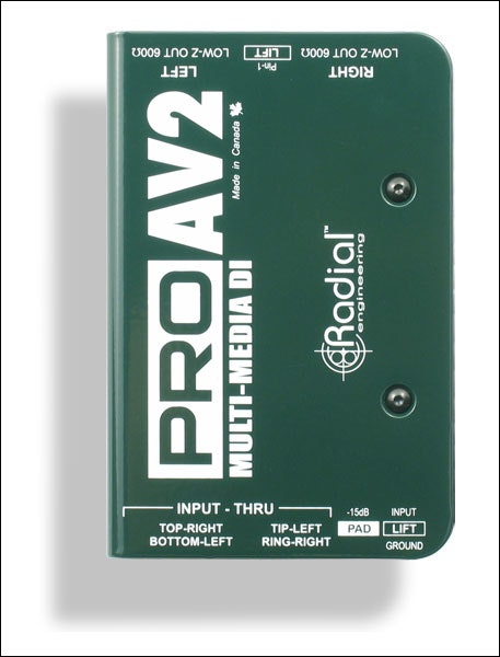 Radial PROAV2 Stereo Passive Multimedia Direct Box