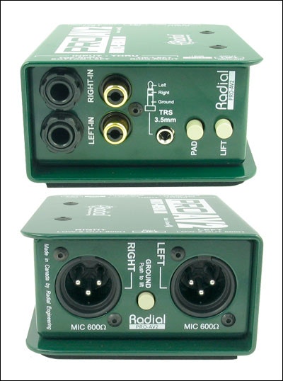 Radial PROAV2 Stereo Passive Multimedia Direct Box