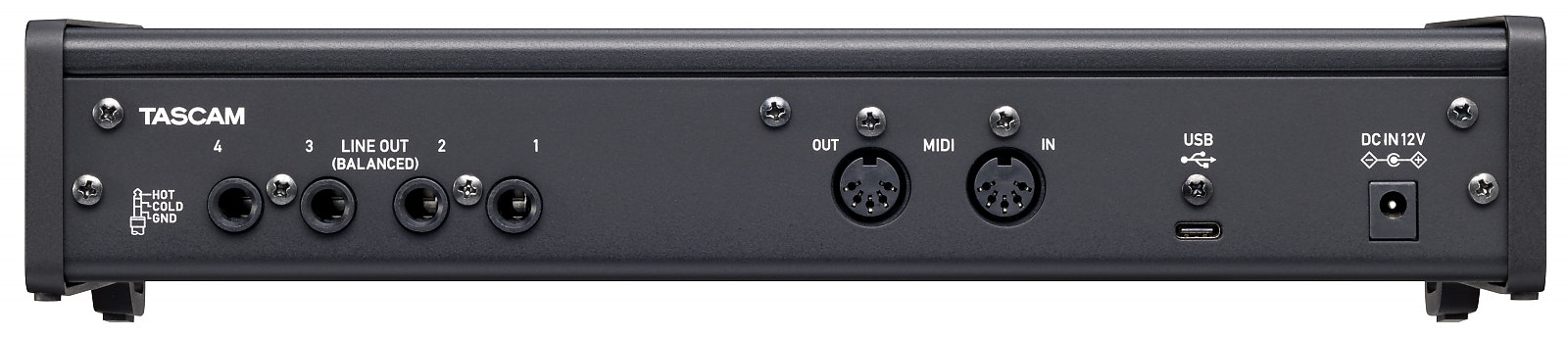 Tascam US-4X4HR USB Audio/MIDI Interface - 4 in 4 out
