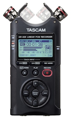 Tascam DR-40X Portable Four-Track Digital Audio Recorder and USB Audio Interface