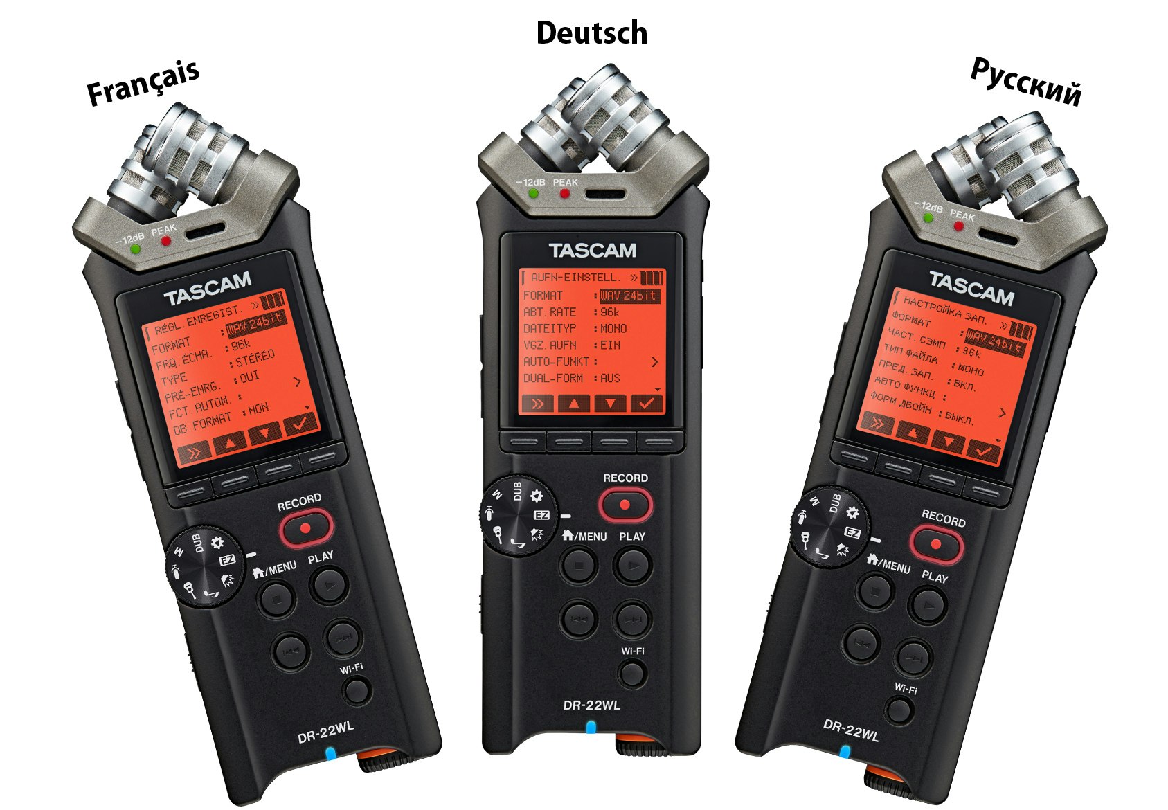 Tascam DR-22WL Handheld Recorder with Wi-Fi functionality