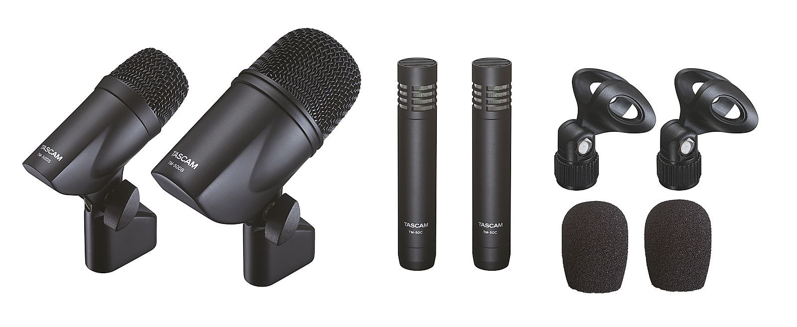 Tascam TM-DRUMS Microphone set drums - 1xTM-50DB 1xTM-50DS 2xTM-50C
